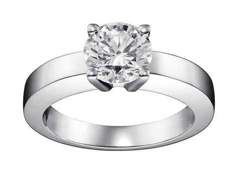 prix bague de fiancaille cartier solitaire|bague de mariage cartier.